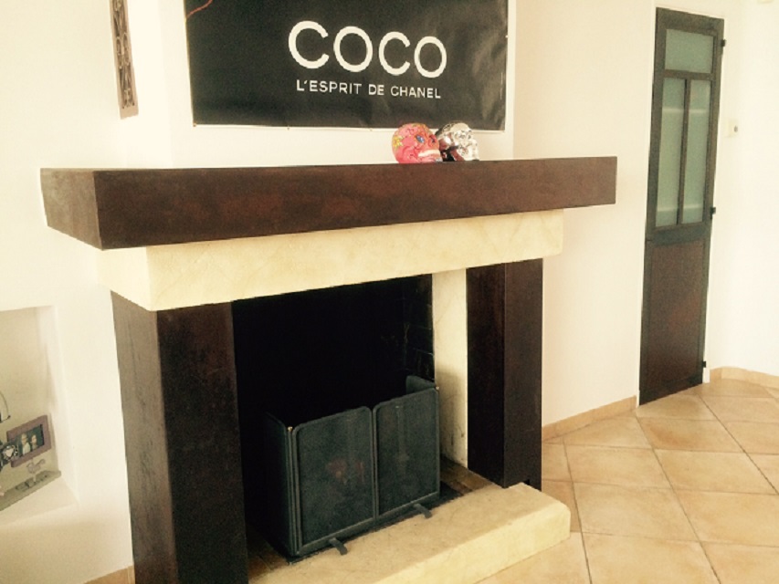 Modernisation cheminée et porte design